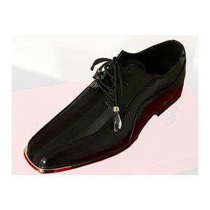 Expressions 4925 Mens Black Oxford Dress Shoes